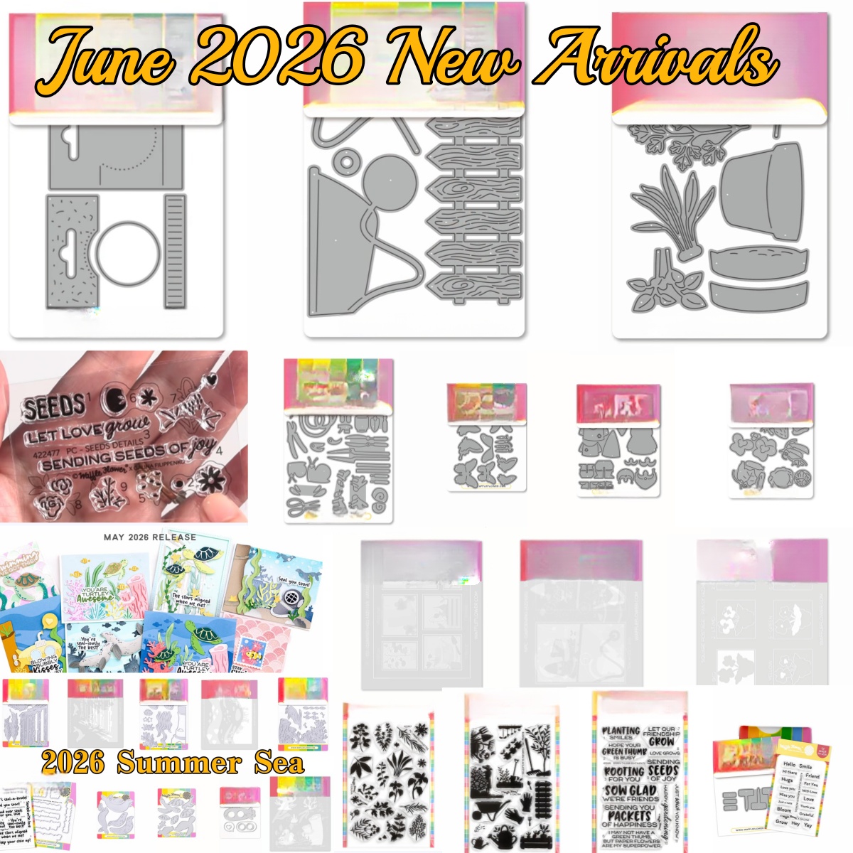 Summer Clothing Release - Green Thumb release Clear Stamps en