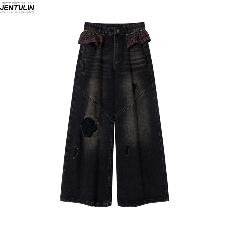 Summer Vibes Clothing Men - Nieuwe Rivet Piercing Jeans Herenkleding Zomerontwerpbroek