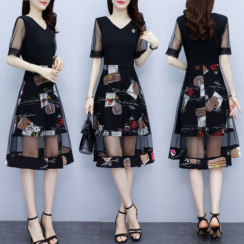 Summer Gauze Clothing - Vintage Bloemen Printing Jurken Zomer Nieuwe