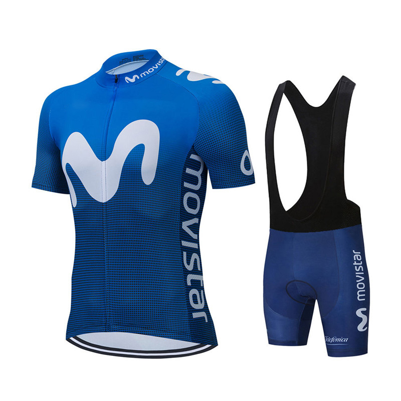 Summer Clothing Men Sale - Nieuwe Zomer Movistar Team Wielertrui Sets