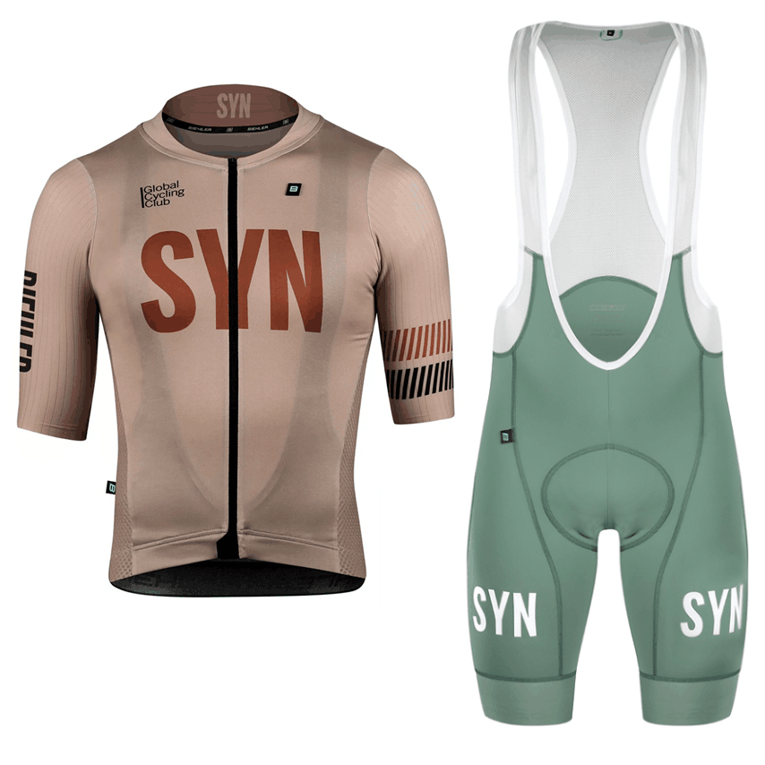 Summer Clothing Men Sale - Syn Bruine Fietskleding Heren Fietsshirt Met