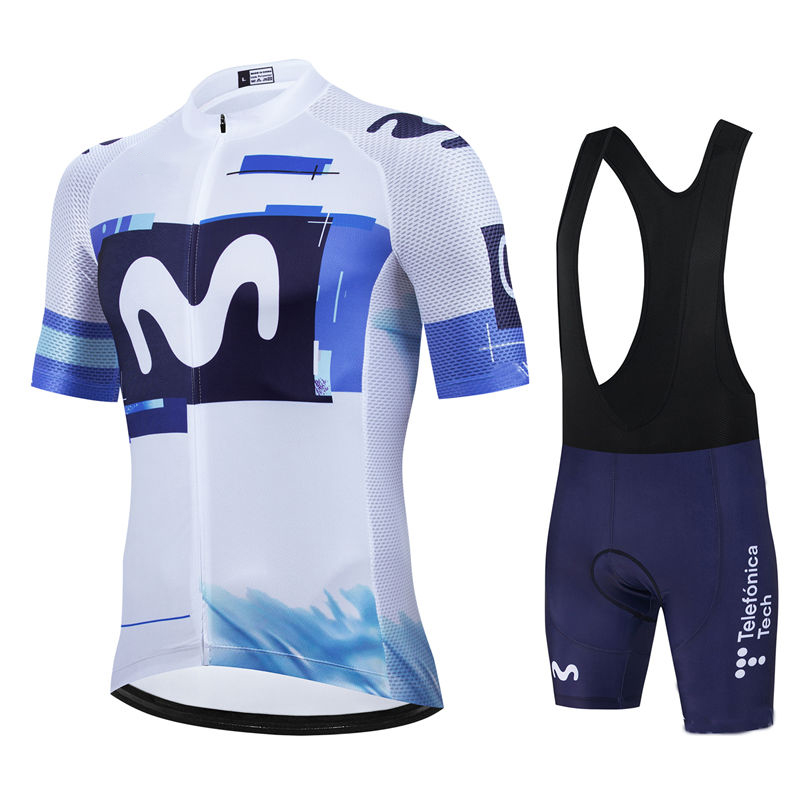 Summer Clothing Men Sale - Movistar Pro Team Zomer Wielertrui Pak