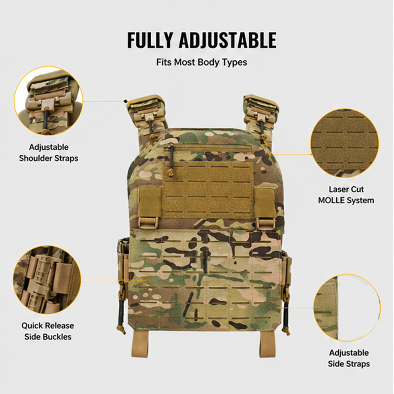 Summer Clothing Release - Multifunctioneel tactisch vest met snelle ontgrendeling,