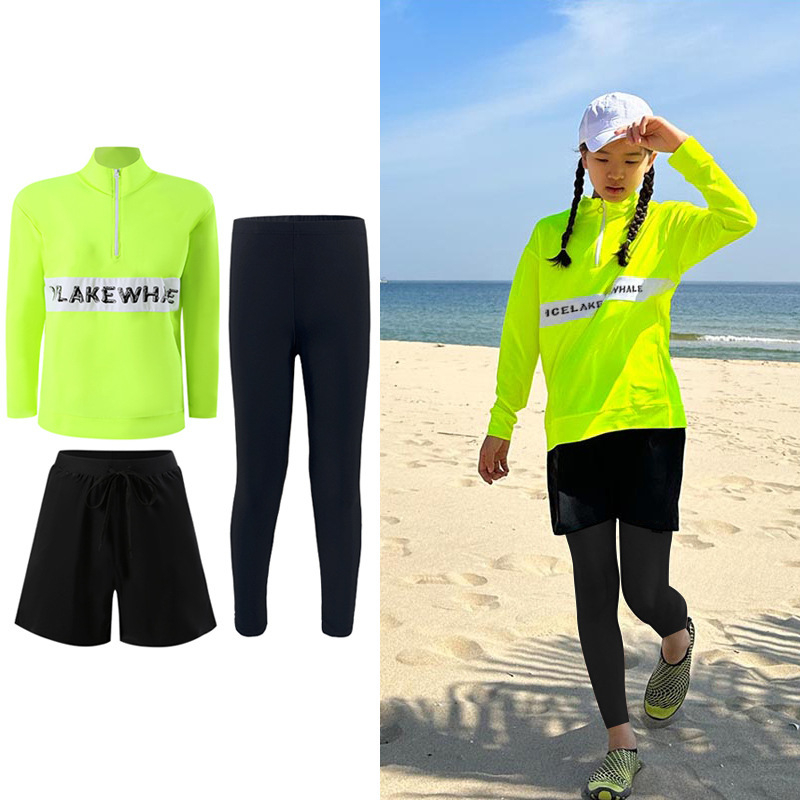 Driedelige Neon Cover-Up Badkl - Rash Guard Long Sleeve recensie en prijs