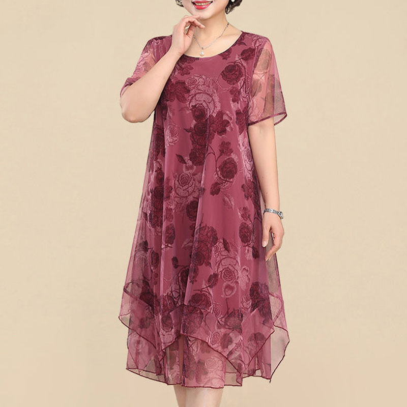 Nieuwe O-hals Korte Mouw Jurke - Summer Gauze Clothing recensie en prijs