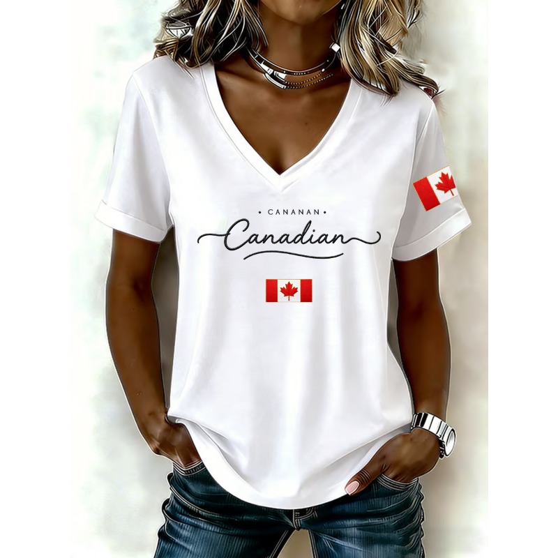 Canada Nationale Vlag Print Da - Summer Clothing Women Canada recensie en prijs