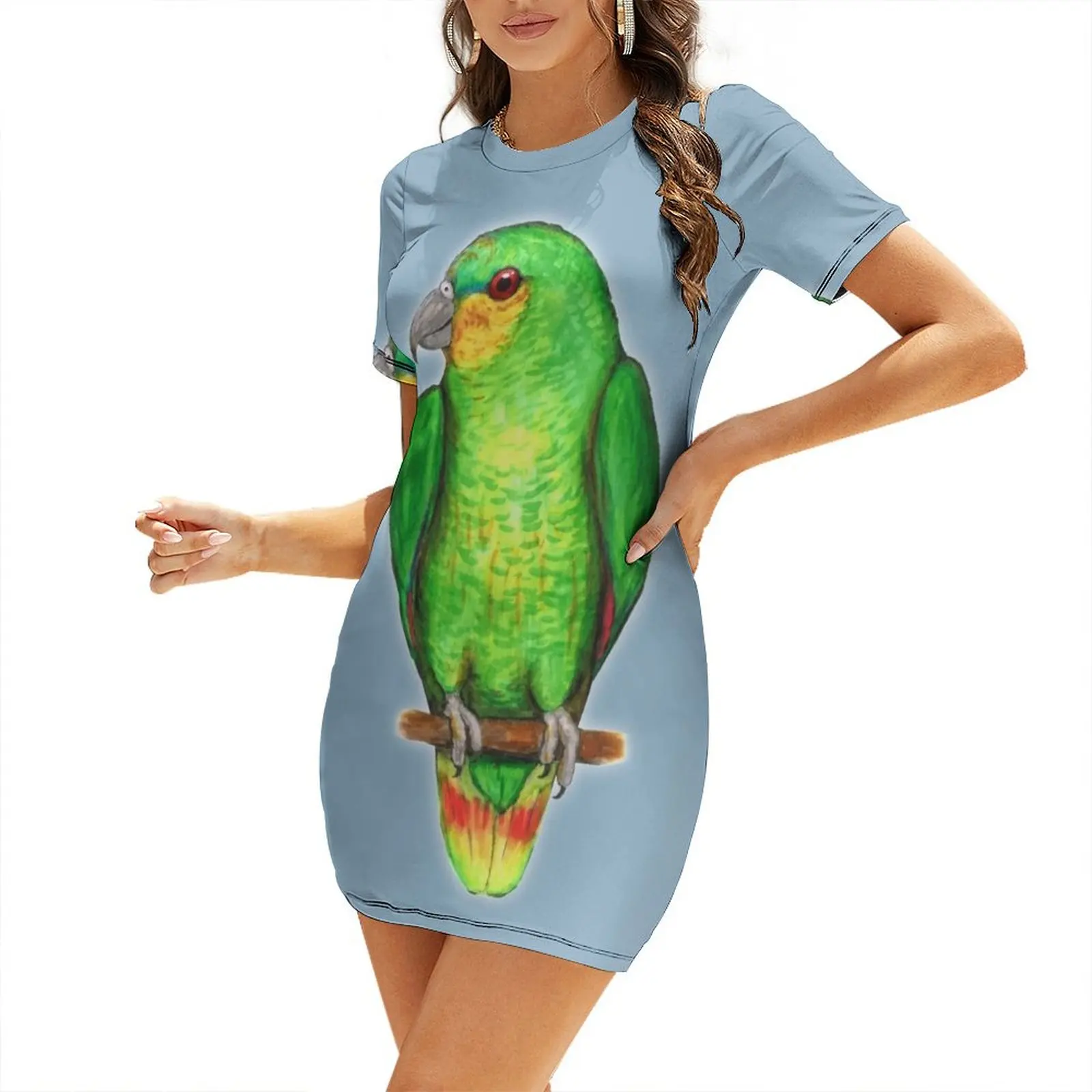 Oranje gevleugelde amazone-pap - Summer Clothing Amazon recensie en prijs