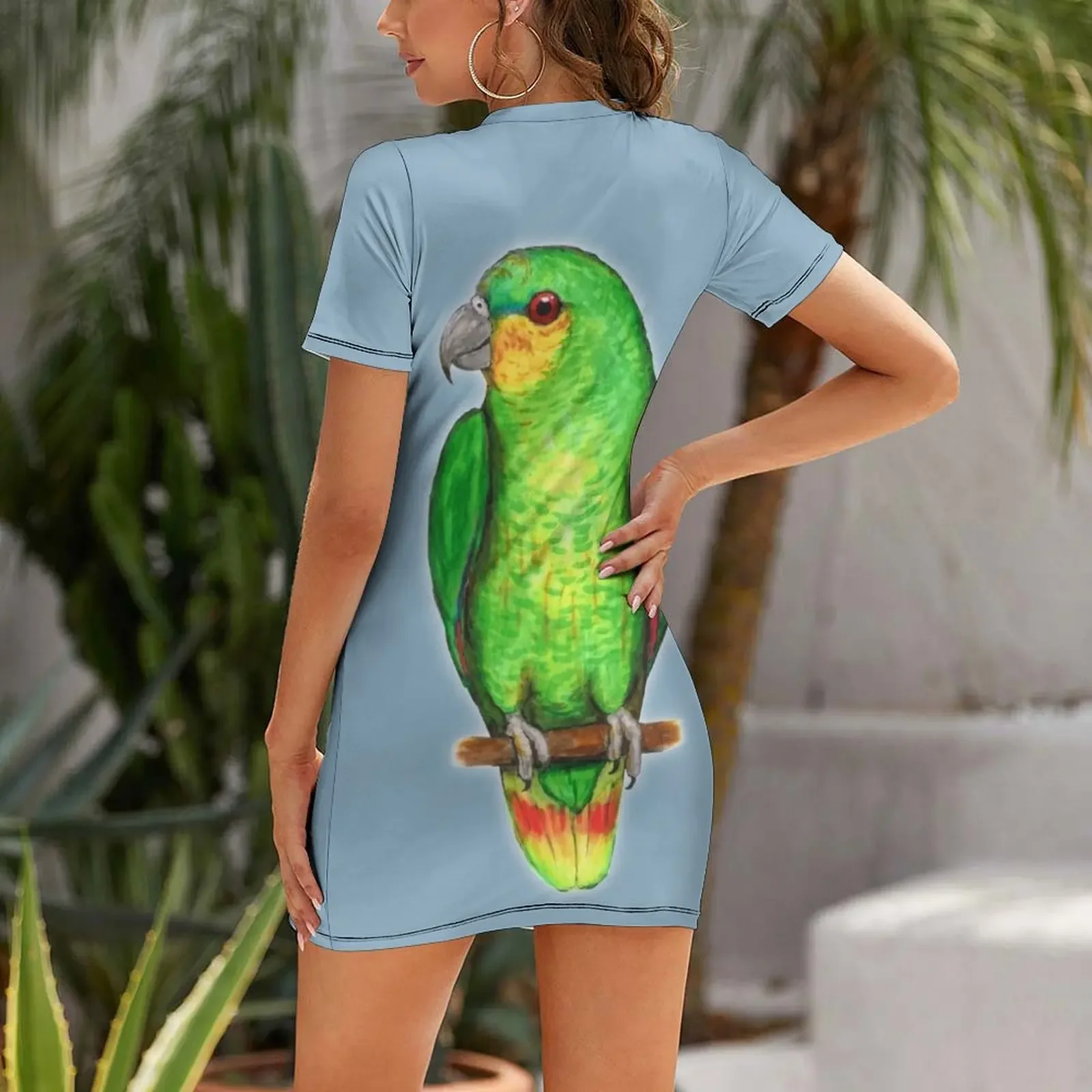 Oranje gevleugelde amazone-pap - Summer Clothing Amazon recensie en prijs