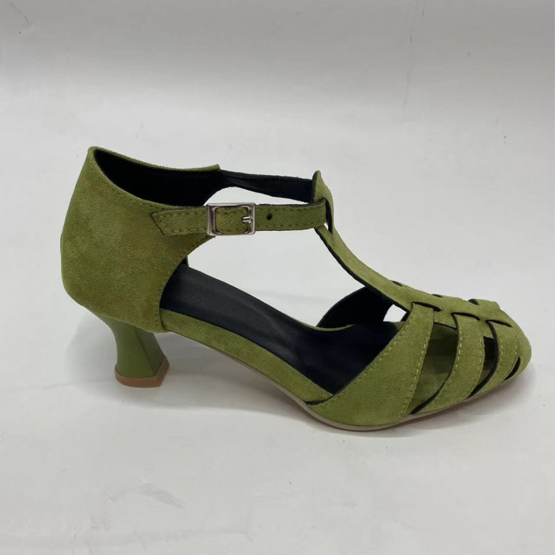Dames Groene Suède Kitten Heel - Summer Clothing Items recensie en prijs
