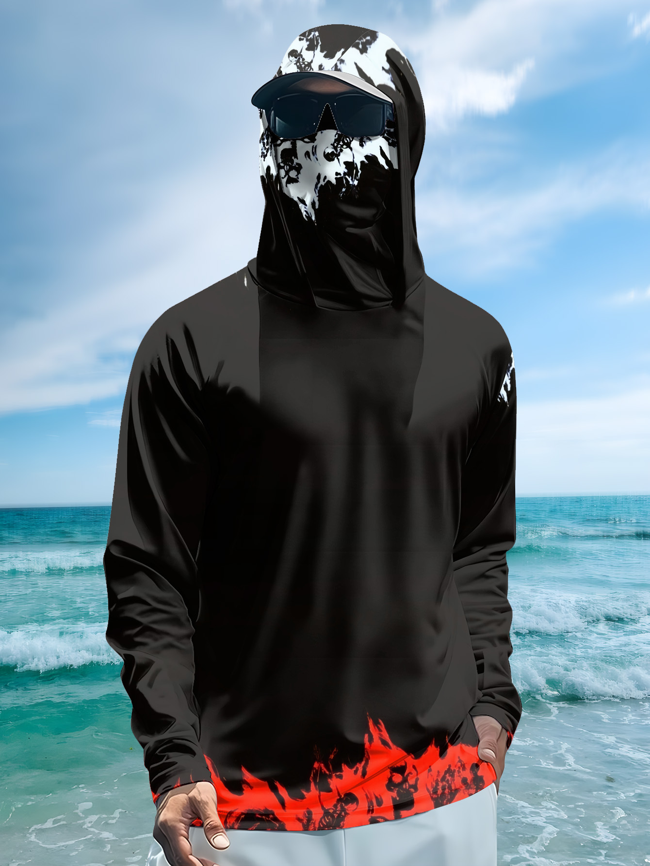 Heren Hood Fishing Shirt met l - Rash Guard Long Sleeve recensie en prijs