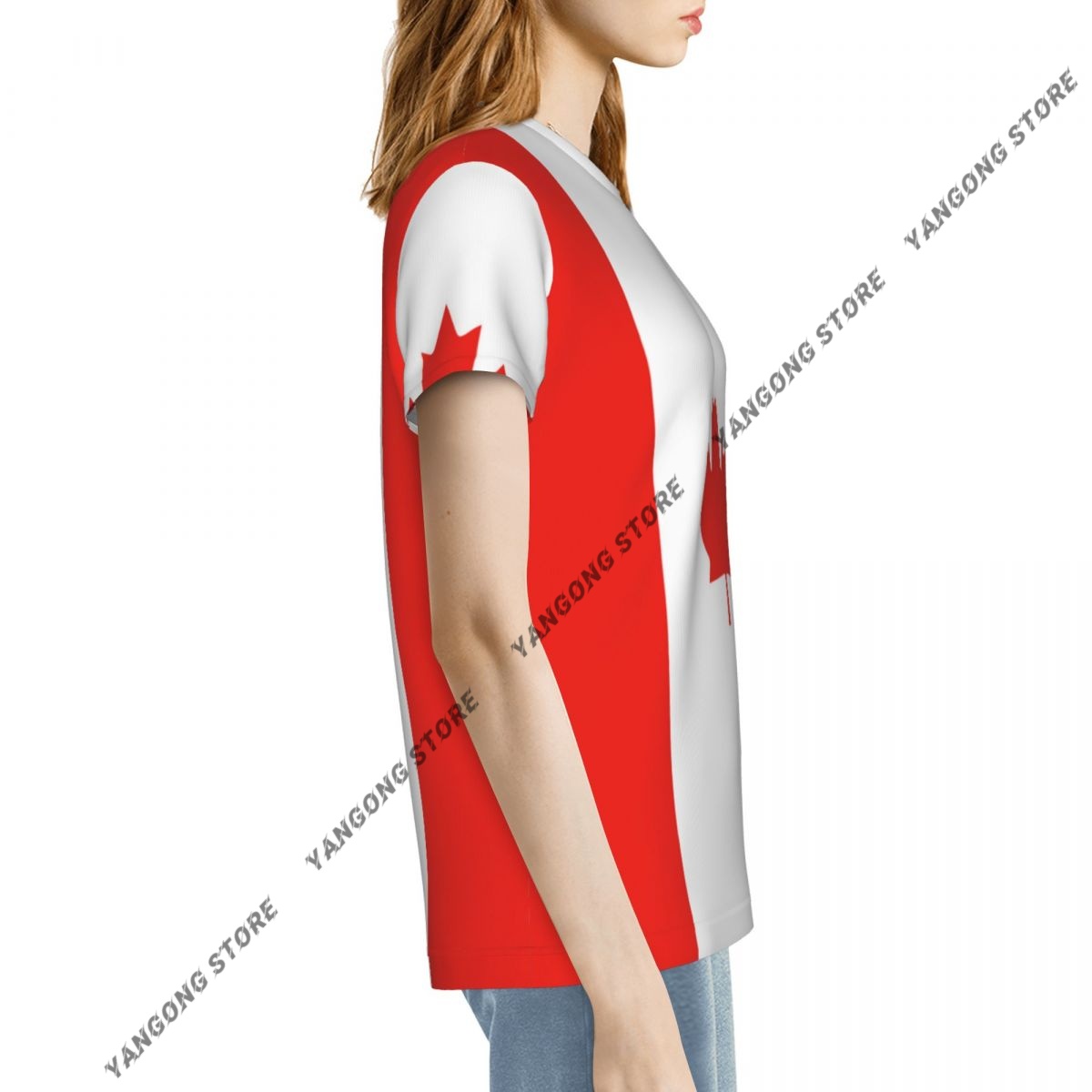 Dames T-shirt Canada Canadese  - Summer Clothing Women Canada recensie en prijs