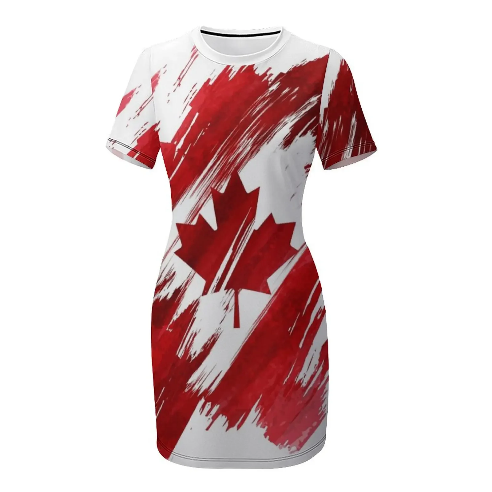 Canada korte mouwen jurk elega - Summer Clothing Women Canada recensie en prijs