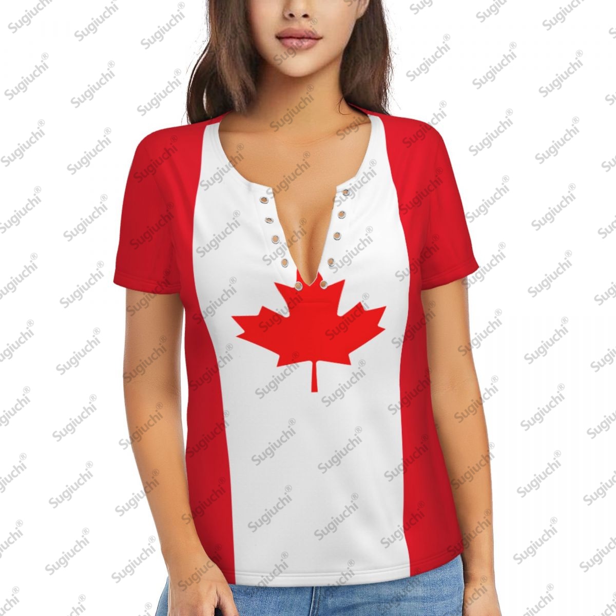 2025 Canada Vlag Sexy Diepe V- - Summer Clothing Women Canada recensie en prijs