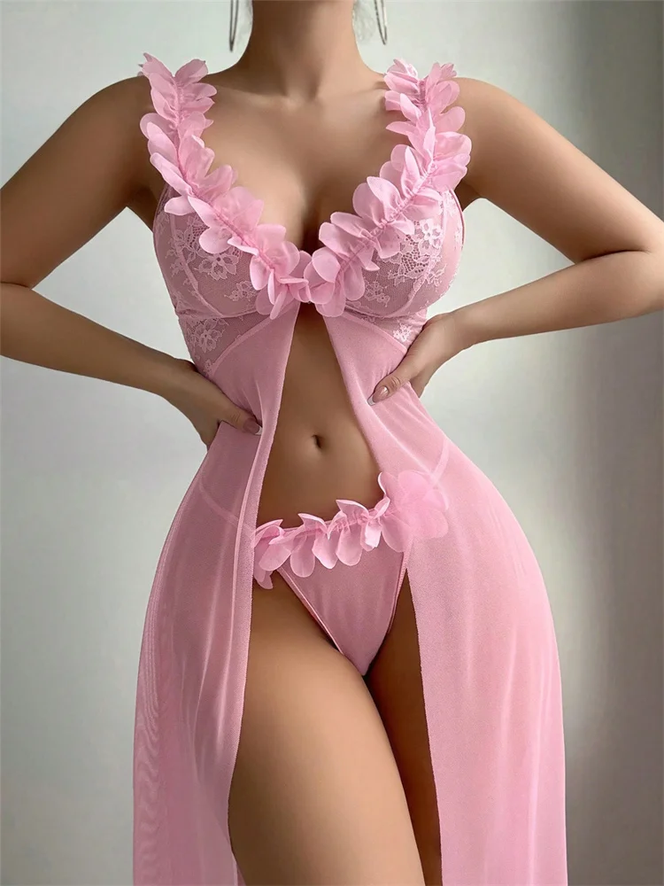 Roze bloemenkant doorzichtige  - Summer Clothing Items recensie en prijs