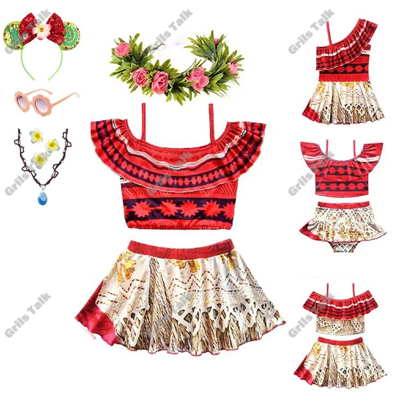 Zomer Fee Prinses Moana Cospla - Summer Clothing Girls recensie en prijs