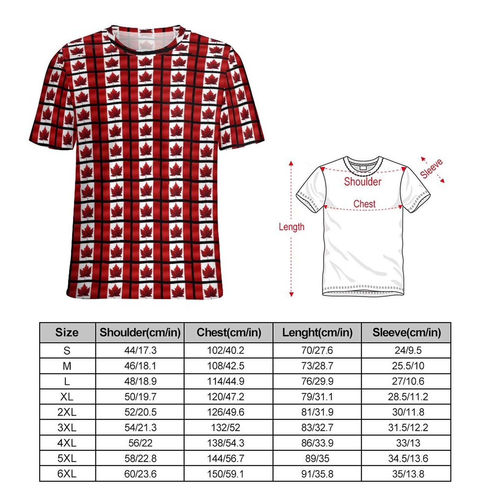 Big Size Vlaggen Print T-shirt - Summer Clothing Women Canada recensie en prijs