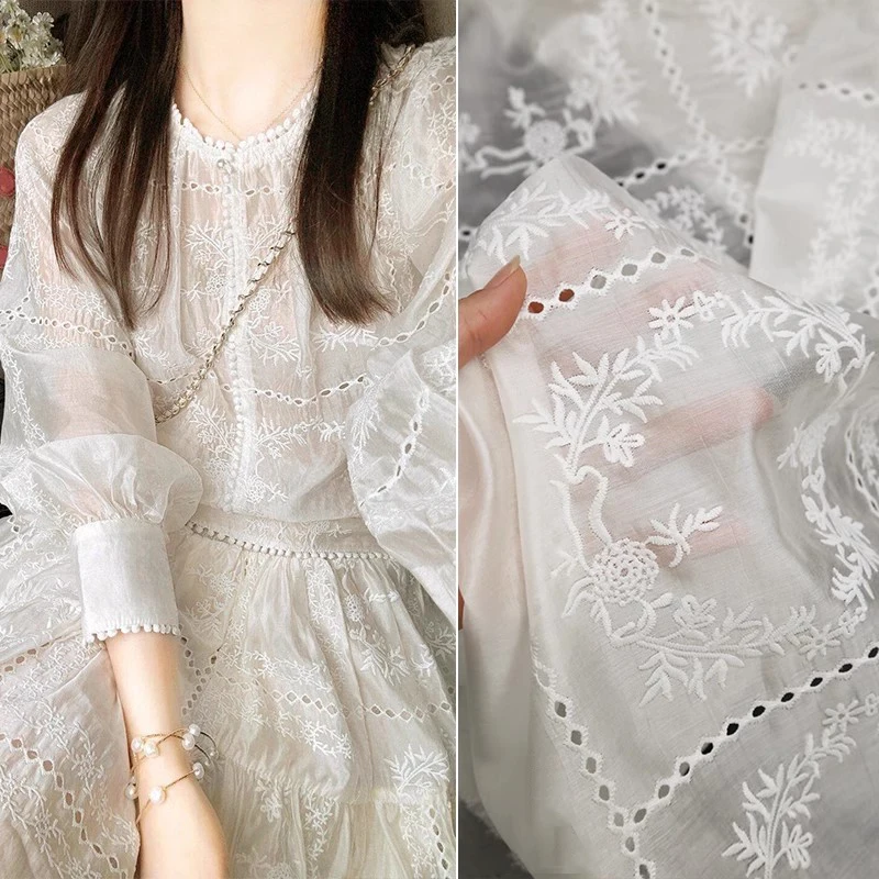 Holle Borduurbloemenstof Voor  - Summer Gauze Clothing recensie en prijs